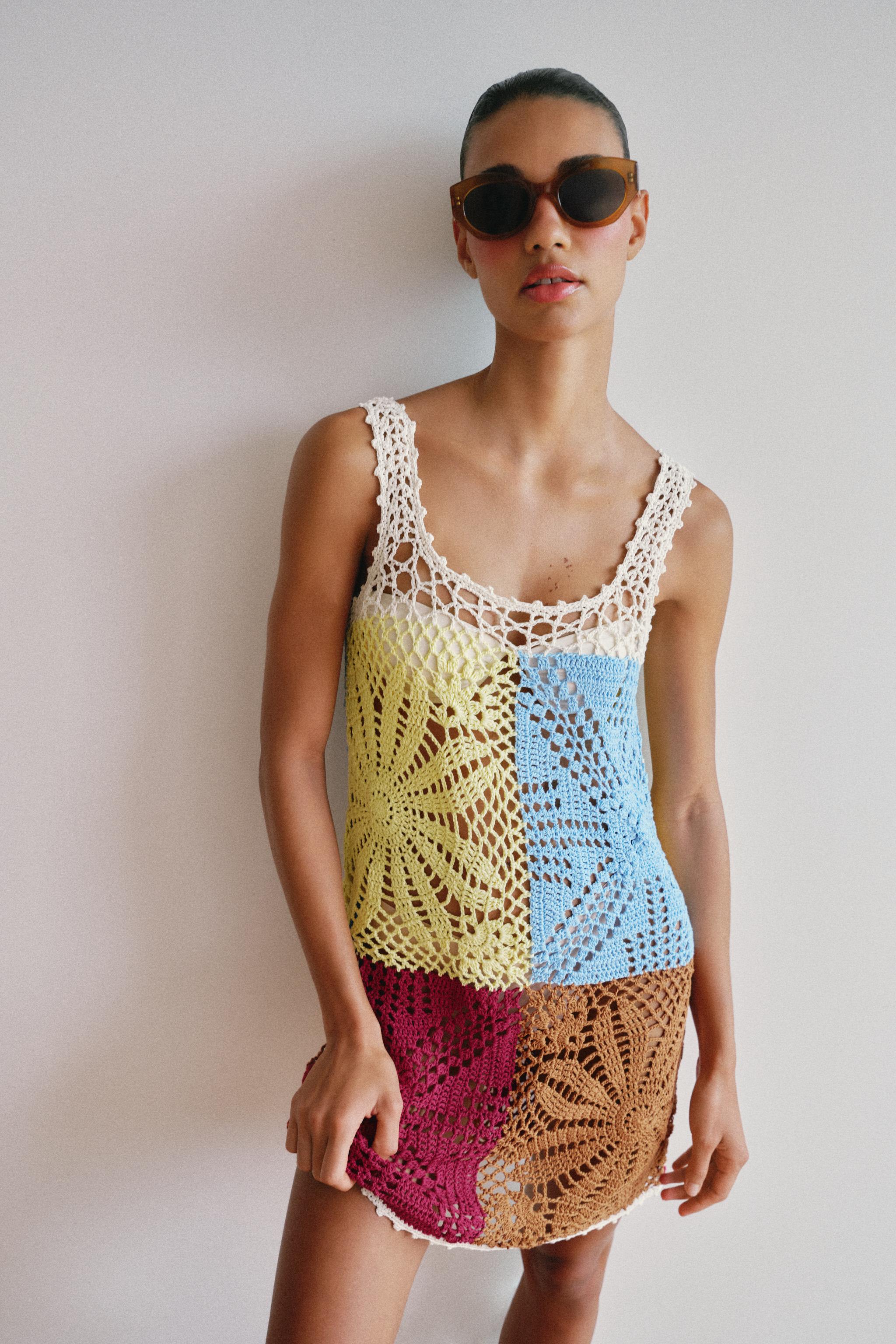 CROCHET KNIT DRESS